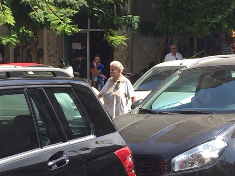 Traffic issues in Hamra… because of an old lady Cop!!